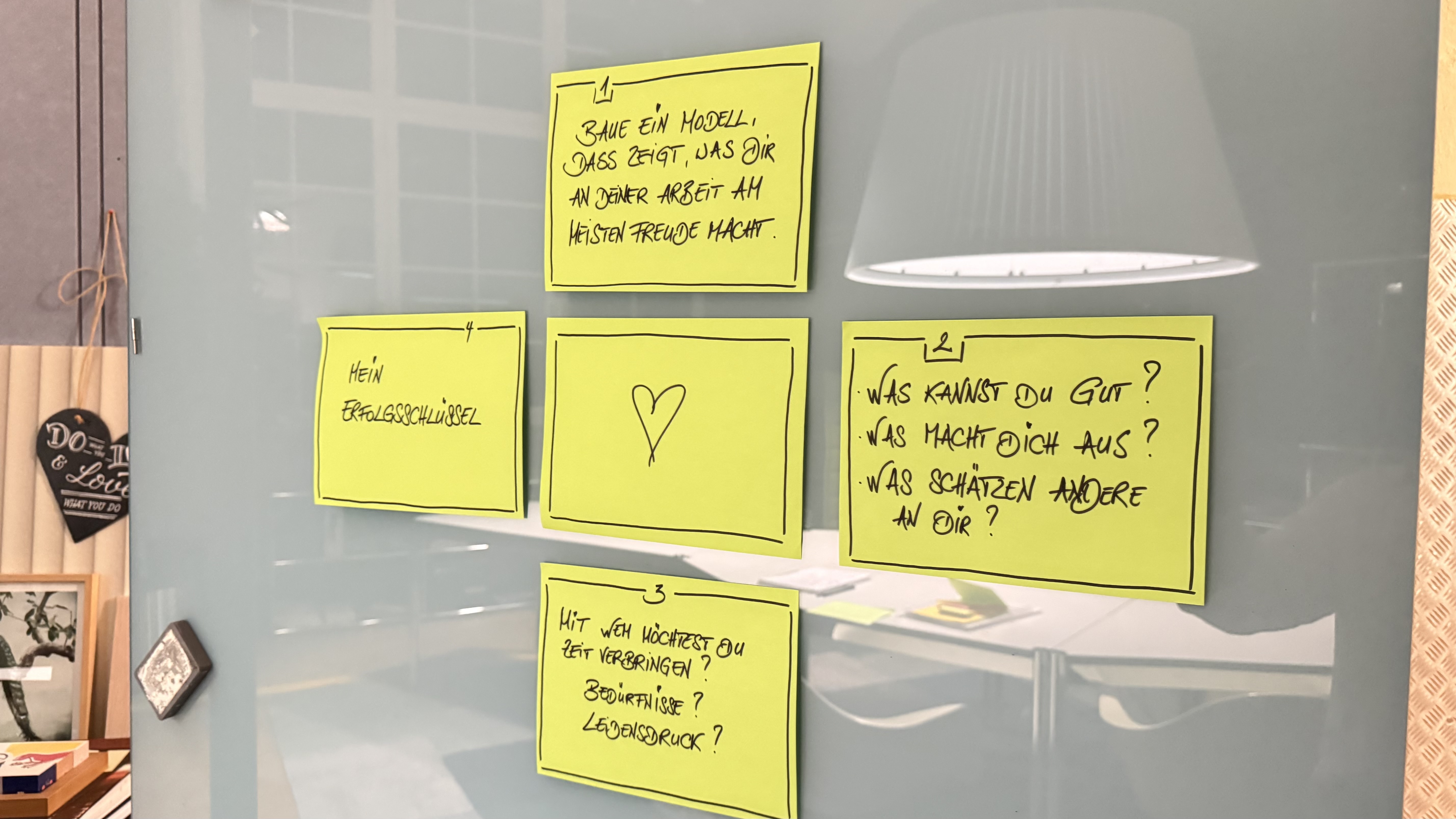 Workshop-Fragen auf Notizzetteln im Tu.es.day